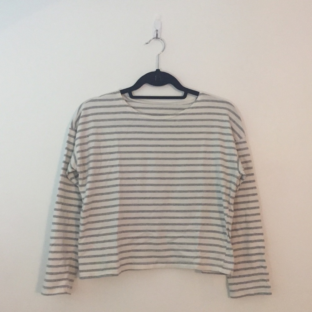 Mixxmix boat neck striped shirt